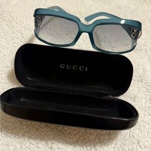 Gucci Women's Teal Sunglasses